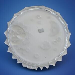 Studio Nova West Germany Sun Glass Crystal Platter 14" "Heaven’s Gate" Vintage